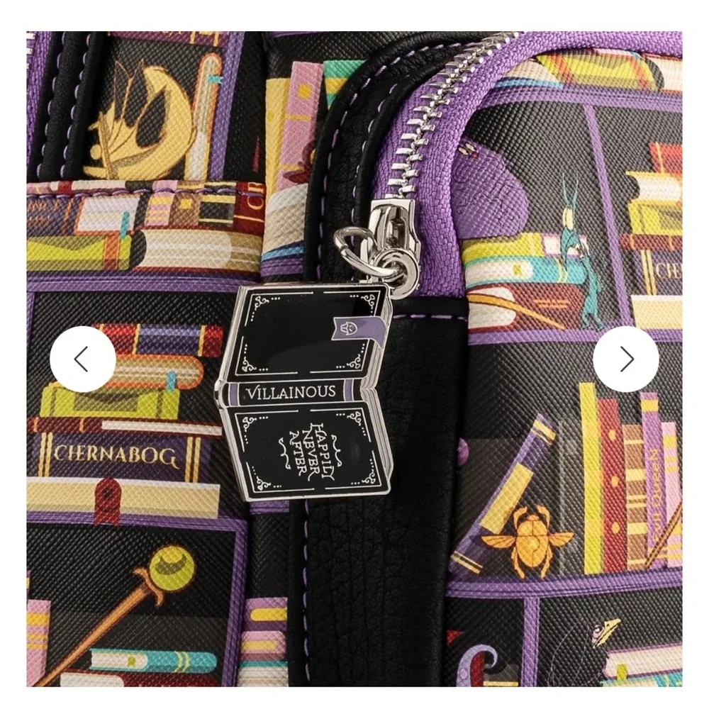 Loungefly Disney Villain Books Mini Backpack and Wallet set